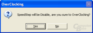 Speed Step disabled