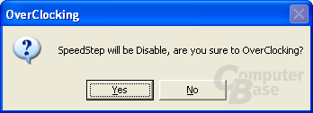 Speed Step disabled