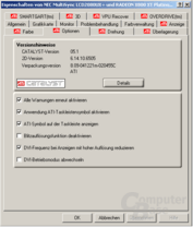 Treibermenü des Catalyst 5.1 für Windows XP