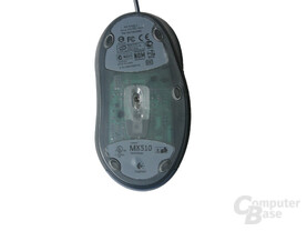 Logitech MX510 von unten