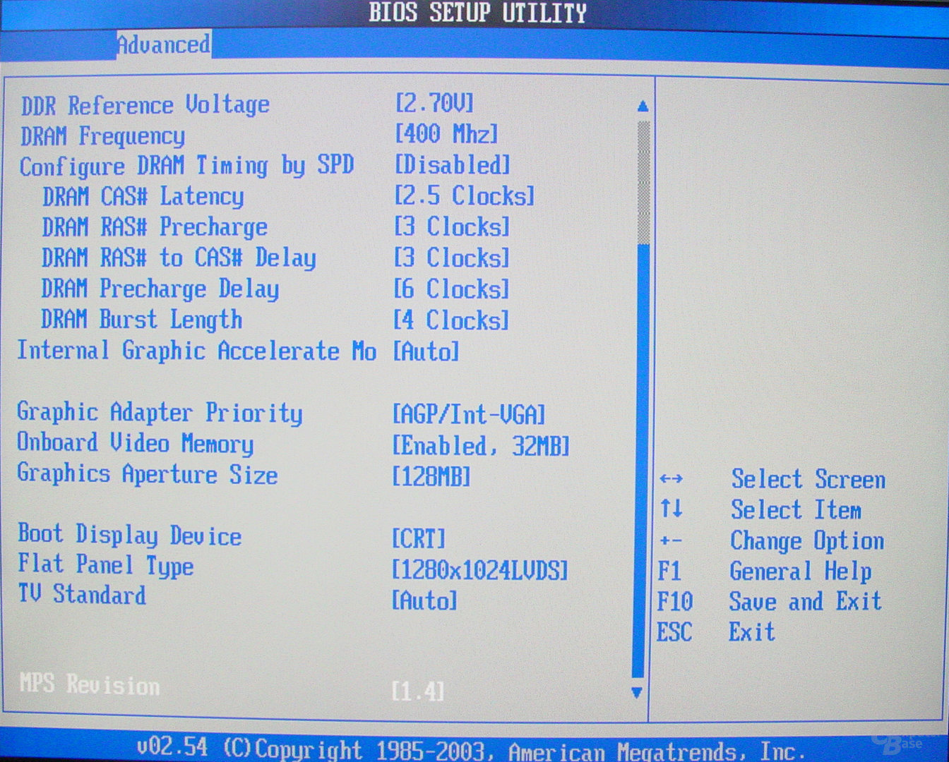 Asus S-presso S1-P111 Deluxe - Bios - Advanced Chipset Settings - 2