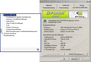 ForceWare 71.84 Menü