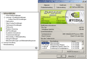 ForceWare 67.66 Menü