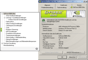 ForceWare 76.10 Menü
