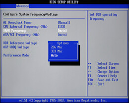 DDR333 bei 133MHz