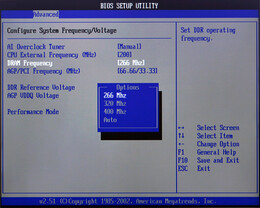DDR400 bei 200 MHz