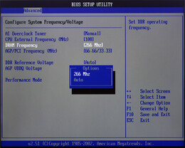 DDR266 bei 100MHz