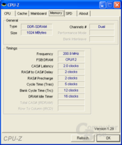 MSI CPU-Z RAM