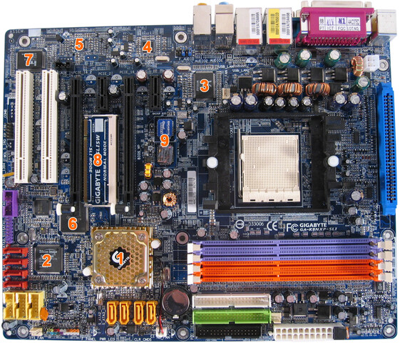 GA-K8NXP-SLI Komponenten