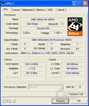 Asus CPU-Z CPU