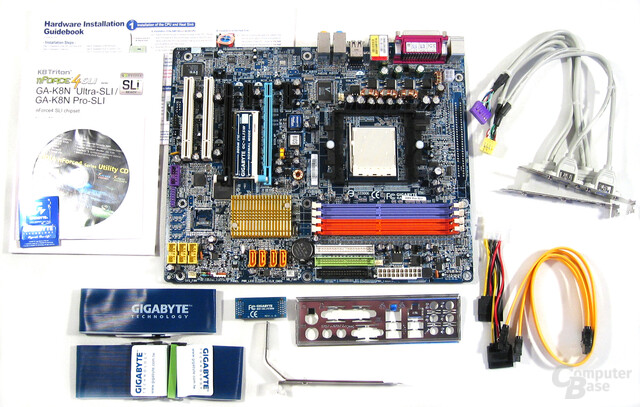 Gigabyte GA-K8N Pro-SLI Lieferumfang