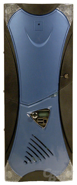 Front mit blauer Blende
