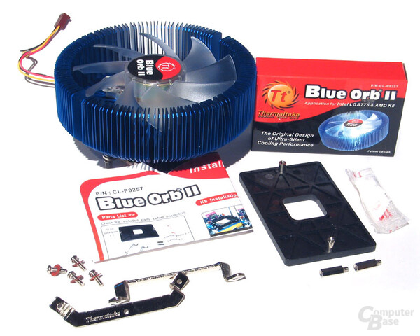 Thermaltake Blue Orb II Lieferumfang