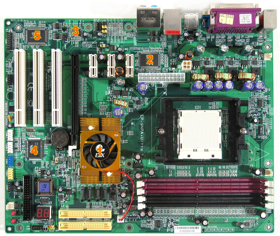 EPoX 9NPA+ Ultra Komponenten