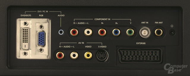 Samsung SyncMaster 730MP - Anschlüsse