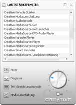 Lautstärke-Fenster