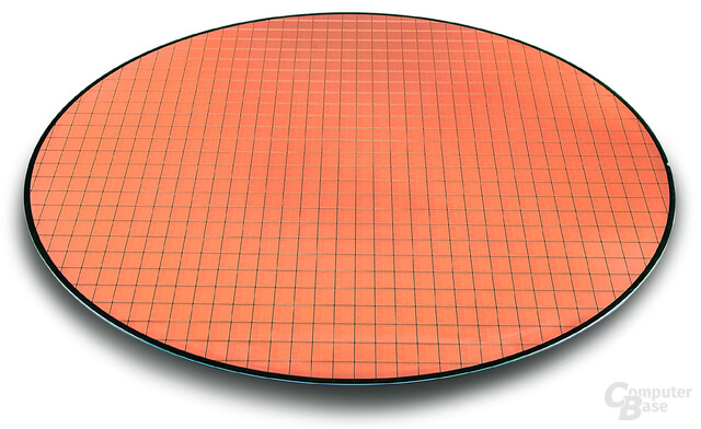 Wafer mit Intel Core Duo-Prozessoren