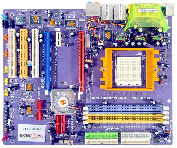 ECS KN1 SLI Extreme Komponenten