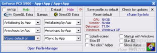 aTuner – Hauptprogramm