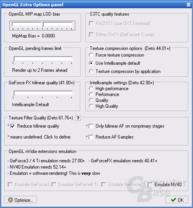 aTuner – OpenGL Extra Options