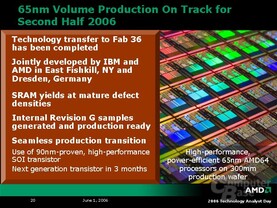 AMD Analyst Day 2006: Produktionspläne