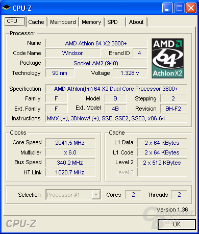 Foxconn C51XEM2AA CPU-Z CPU max