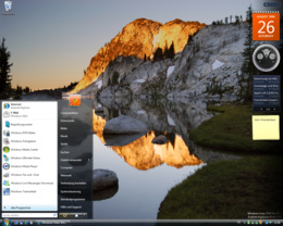Windows Vista Build 5536 - Startmenü