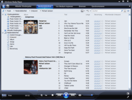 Windows Media Player 11 Beta mit übersichtlicher Darstellung