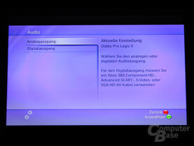 Benutzeroberfläche - Audio