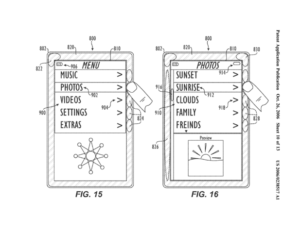 Apple Patent-Skizze