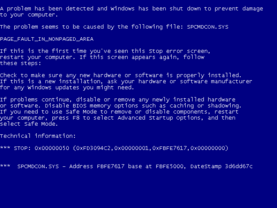 Blue Screen of Death under Windows XP (Quelle: Wikipedia.com)