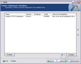 nLite – Hotfixes, Updatepacks und Addons