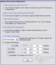 Optionen für Sereby's Update Pack Optionen für Sereby's Update Pack
