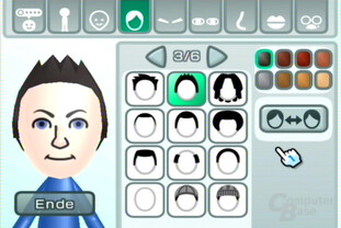 Mii-Kanal: Haare