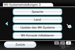 Einstellungen: Seite 3