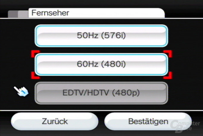 Einstellungen: Auflösung