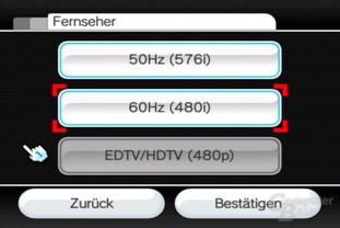 Einstellungen: Auflösung