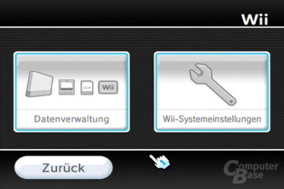Datenverwaltung und Einstellungen