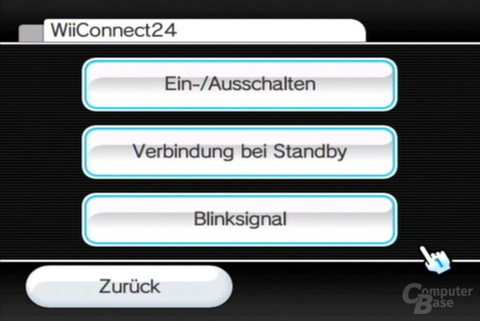 Einstellungen: WiiConnect 24