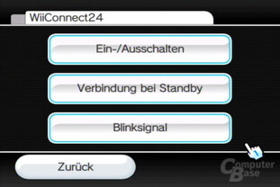 Einstellungen: WiiConnect 24