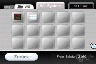 Datenverwaltung: Wii-Spielstände
