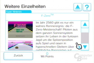 Shop-Kanal: F-Zero, weitere Einzelheiten