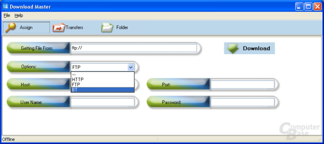 Downloadmaster des Asus WL-700gE: