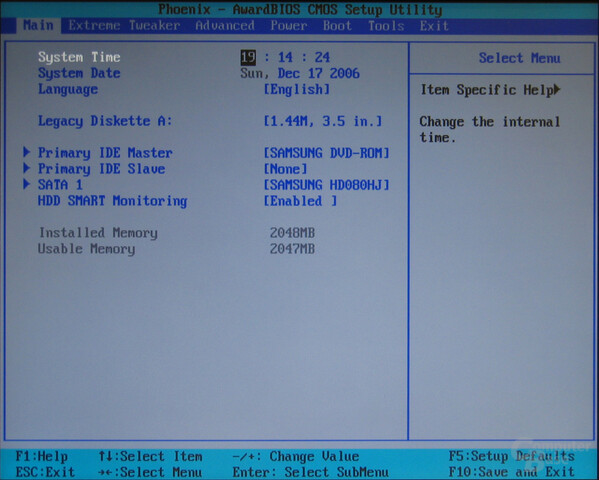 Asus Striker Extreme BIOS