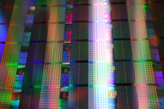 Wafer mit 80-Core-CPUs