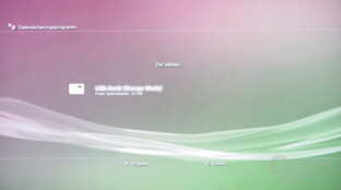 PlayStation 3: Datensicherung