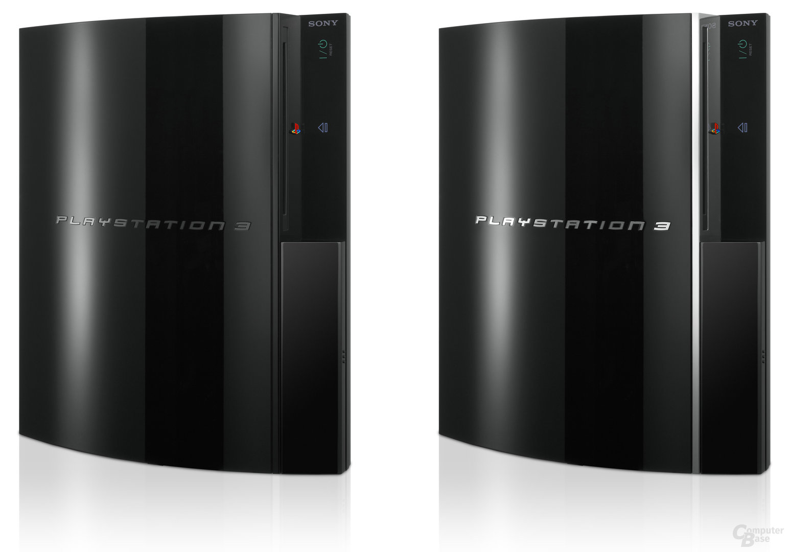 PlayStation 3: Das 20-GB-Modell (links) und das 60-GB-Modell im Vergleich