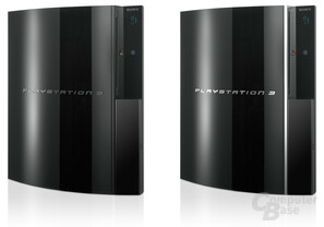 PlayStation 3: Das 20-GB-Modell (links) und das 60-GB-Modell im Vergleich