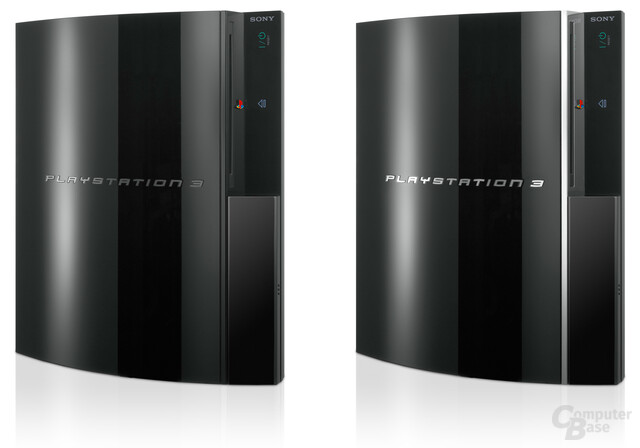 PlayStation 3: Das 20-GB-Modell (links) und das 60-GB-Modell im Vergleich