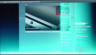 Internet-Browser der PlayStation 3